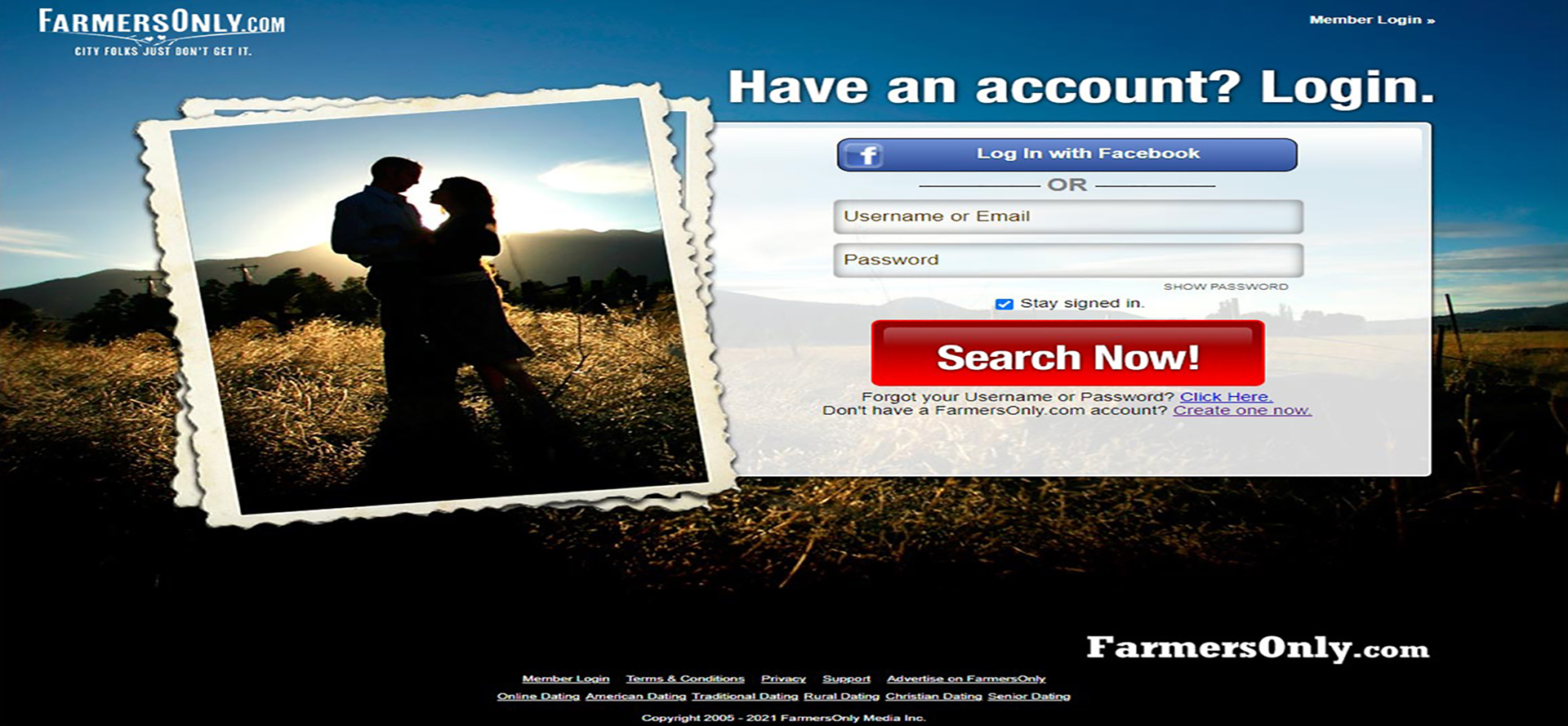 FarmersOnly Site Screenshot.