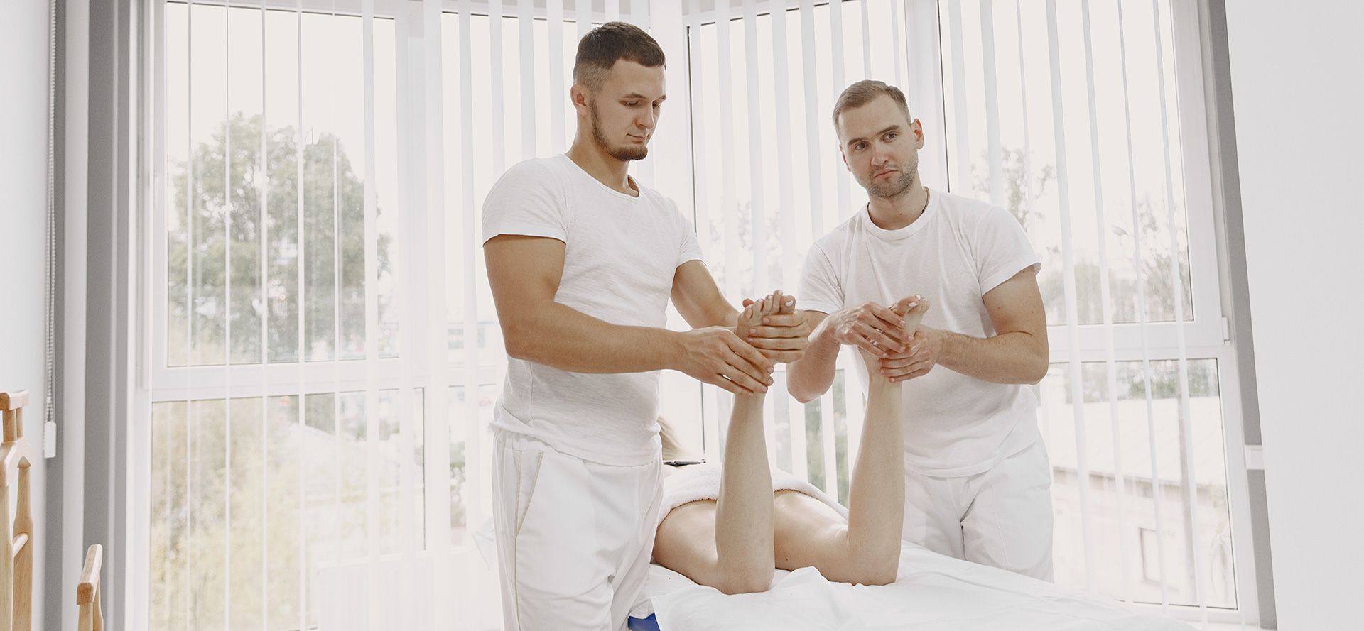 Male massage therapist.