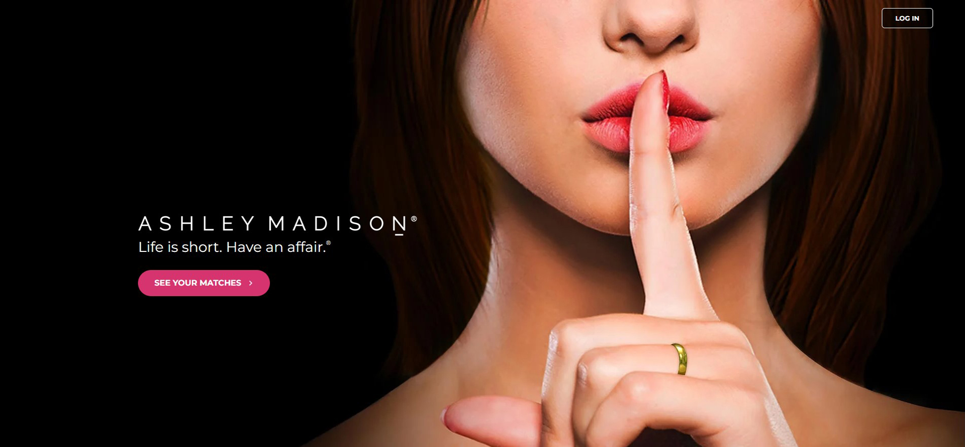 Ashley Madison Site Screenshot.