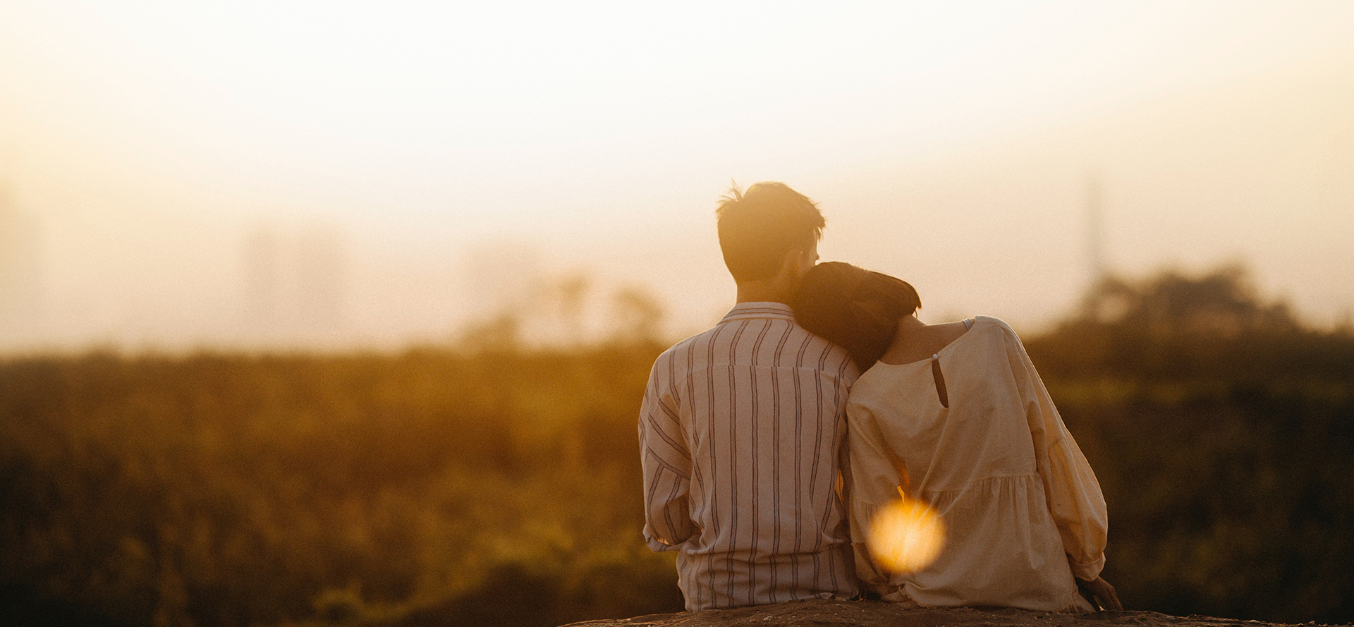 Autistics on a date meets a sunset.