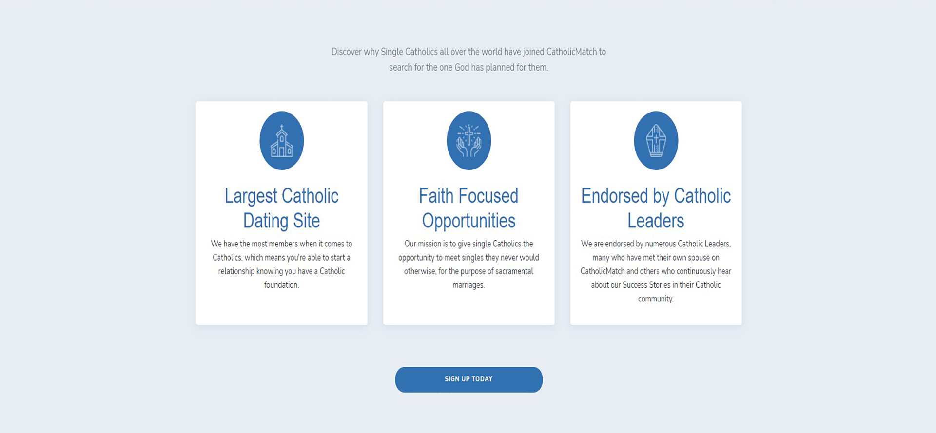 CatholicMatch Features.