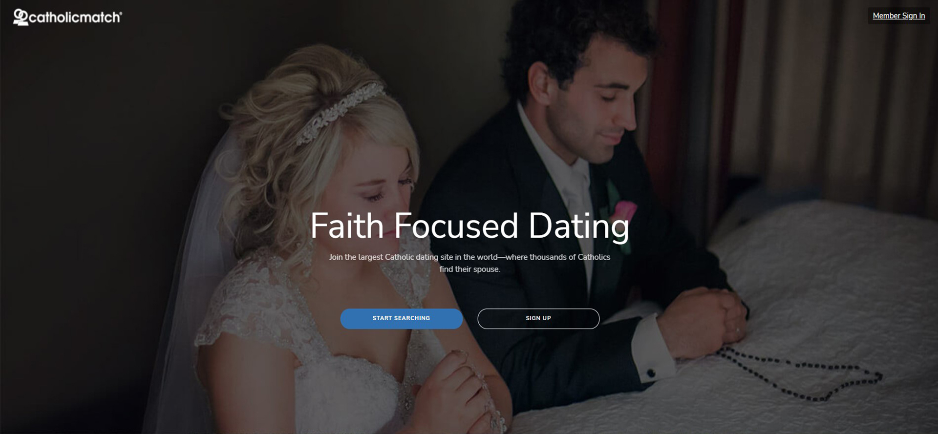 CatholicMatch Site Screenshot.