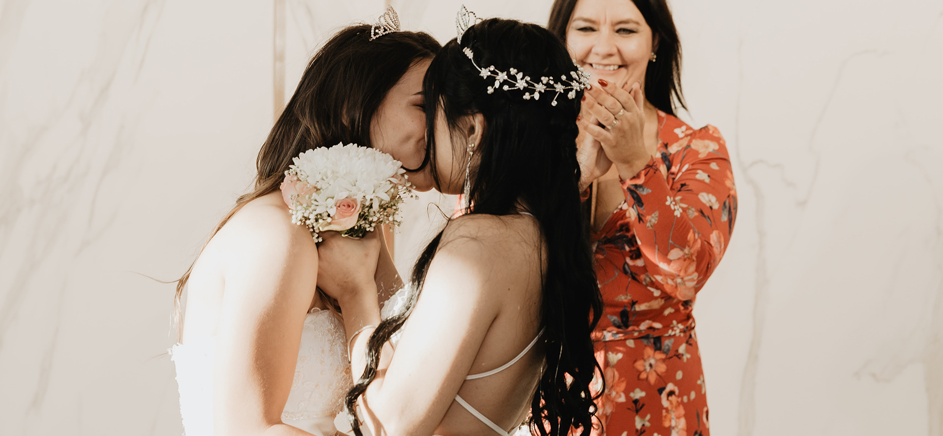 Lesbian wedding.