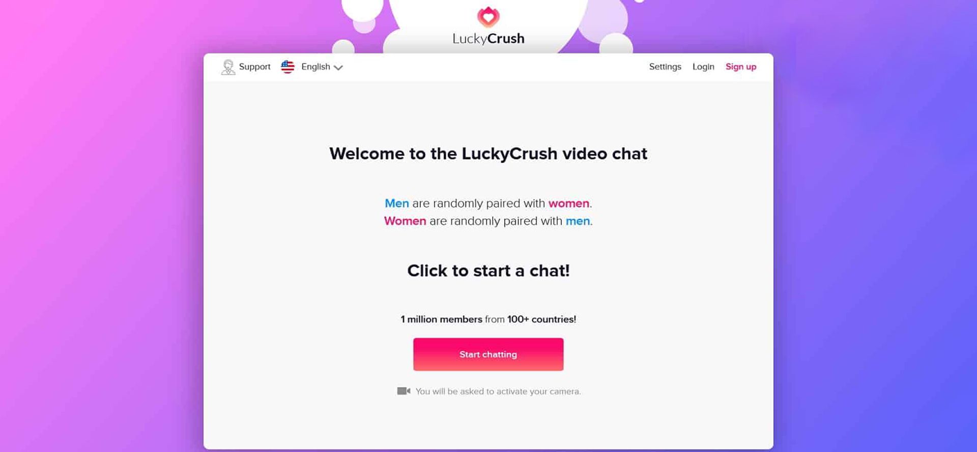 LuckyCrush registration.