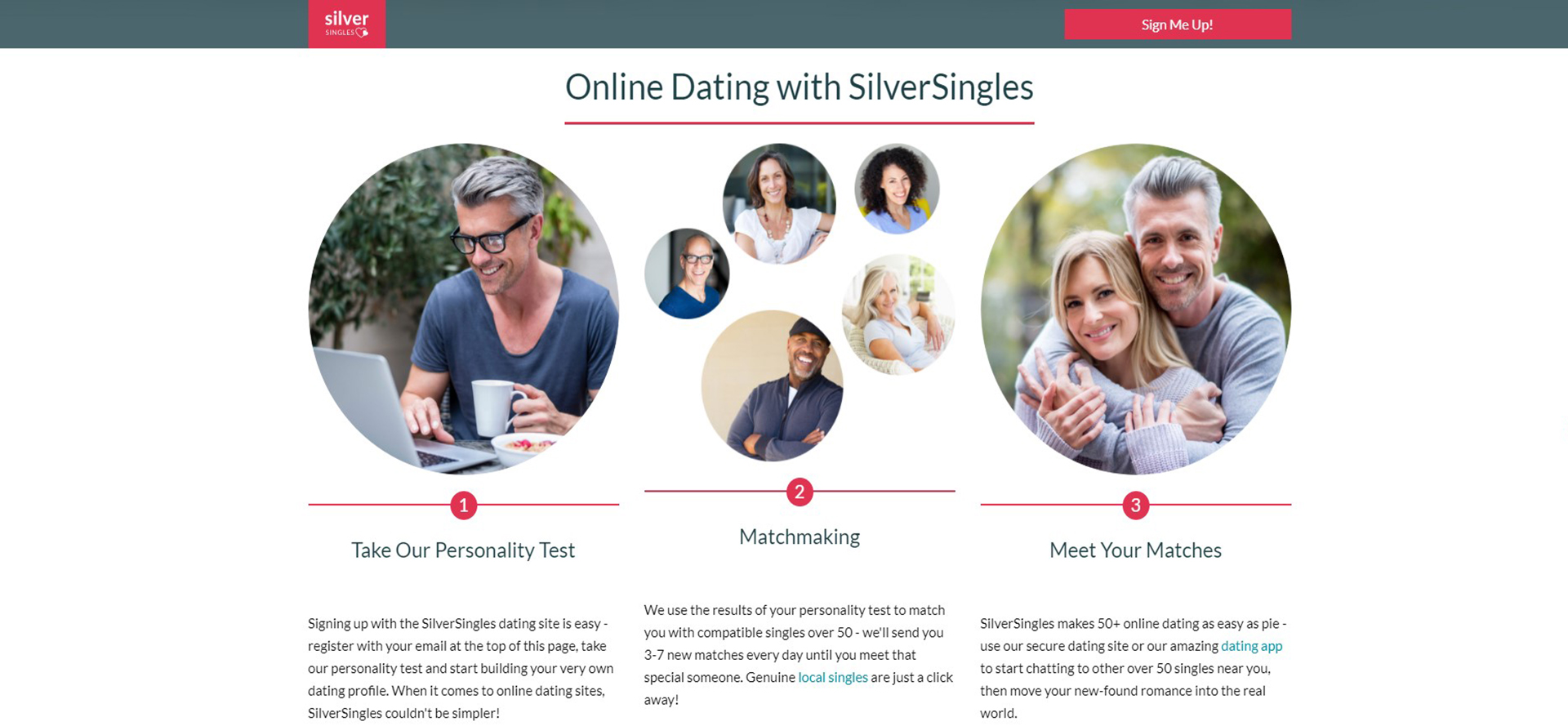 SilverSingles Features.